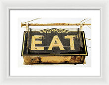 Load image into Gallery viewer, Photo Of A Vintage Diner Sign - Framed Print