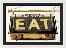 Load image into Gallery viewer, Photo Of A Vintage Diner Sign - Framed Print