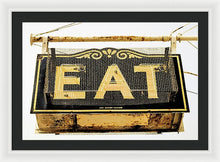 Load image into Gallery viewer, Photo Of A Vintage Diner Sign - Framed Print