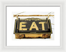 Load image into Gallery viewer, Photo Of A Vintage Diner Sign - Framed Print