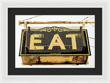 Load image into Gallery viewer, Photo Of A Vintage Diner Sign - Framed Print