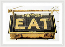 Load image into Gallery viewer, Photo Of A Vintage Diner Sign - Framed Print