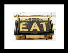 Load image into Gallery viewer, Photo Of A Vintage Diner Sign - Framed Print