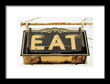 Load image into Gallery viewer, Photo Of A Vintage Diner Sign - Framed Print