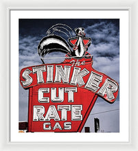 Load image into Gallery viewer, Photo Of A Vintage Gas Station Sign - Framed Print