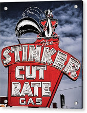 Load image into Gallery viewer, Photo Of A Vintage Gas Station Sign - Acrylic Print