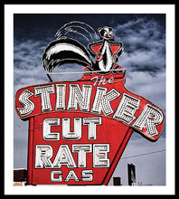 Load image into Gallery viewer, Photo Of A Vintage Gas Station Sign - Framed Print