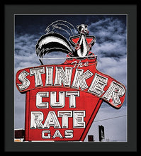 Load image into Gallery viewer, Photo Of A Vintage Gas Station Sign - Framed Print