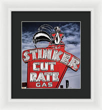 Load image into Gallery viewer, Photo Of A Vintage Gas Station Sign - Framed Print