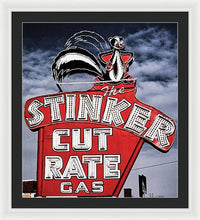 Load image into Gallery viewer, Photo Of A Vintage Gas Station Sign - Framed Print