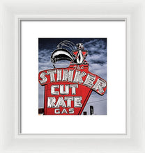 Load image into Gallery viewer, Photo Of A Vintage Gas Station Sign - Framed Print