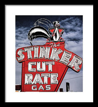 Load image into Gallery viewer, Photo Of A Vintage Gas Station Sign - Framed Print