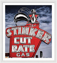 Load image into Gallery viewer, Photo Of A Vintage Gas Station Sign - Framed Print