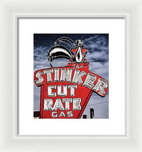 Load image into Gallery viewer, Photo Of A Vintage Gas Station Sign - Framed Print