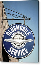 Load image into Gallery viewer, Photo Of A Vintage Oldsmobile Sign - Acrylic Print