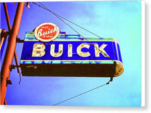 Load image into Gallery viewer, Photo Of An Old Buick Sign - Canvas Print