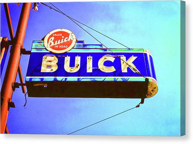 Photo Of An Old Buick Sign - Canvas Print