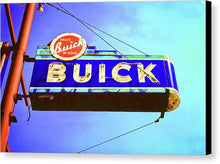 Load image into Gallery viewer, Photo Of An Old Buick Sign - Canvas Print