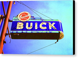 Photo Of An Old Buick Sign - Canvas Print