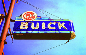 Photo Of An Old Buick Sign - Art Print