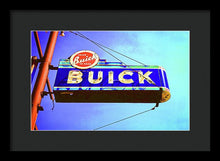 Load image into Gallery viewer, Photo Of An Old Buick Sign - Framed Print