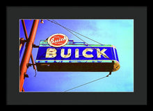 Load image into Gallery viewer, Photo Of An Old Buick Sign - Framed Print