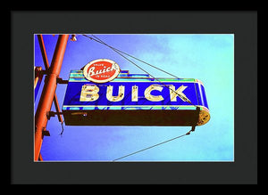 Photo Of An Old Buick Sign - Framed Print