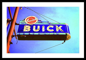 Photo Of An Old Buick Sign - Framed Print