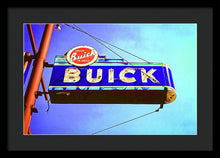 Load image into Gallery viewer, Photo Of An Old Buick Sign - Framed Print