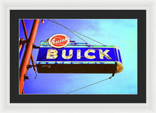 Load image into Gallery viewer, Photo Of An Old Buick Sign - Framed Print