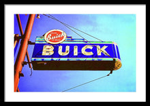 Load image into Gallery viewer, Photo Of An Old Buick Sign - Framed Print