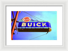 Load image into Gallery viewer, Photo Of An Old Buick Sign - Framed Print