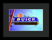 Load image into Gallery viewer, Photo Of An Old Buick Sign - Framed Print