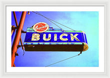 Load image into Gallery viewer, Photo Of An Old Buick Sign - Framed Print