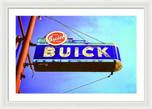 Photo Of An Old Buick Sign - Framed Print