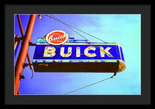 Load image into Gallery viewer, Photo Of An Old Buick Sign - Framed Print