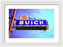 Load image into Gallery viewer, Photo Of An Old Buick Sign - Framed Print