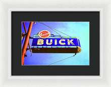 Load image into Gallery viewer, Photo Of An Old Buick Sign - Framed Print