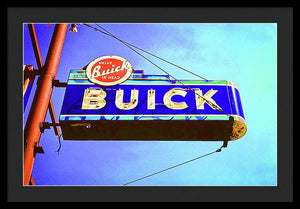 Photo Of An Old Buick Sign - Framed Print