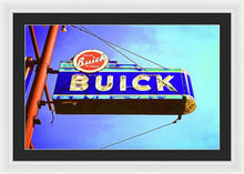 Load image into Gallery viewer, Photo Of An Old Buick Sign - Framed Print