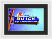 Load image into Gallery viewer, Photo Of An Old Buick Sign - Framed Print