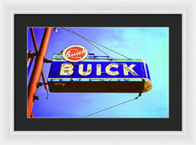 Load image into Gallery viewer, Photo Of An Old Buick Sign - Framed Print