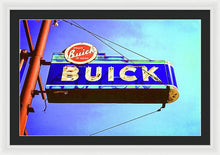 Load image into Gallery viewer, Photo Of An Old Buick Sign - Framed Print