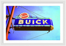 Load image into Gallery viewer, Photo Of An Old Buick Sign - Framed Print