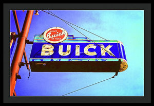 Photo Of An Old Buick Sign - Framed Print