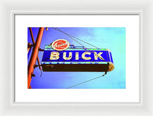 Load image into Gallery viewer, Photo Of An Old Buick Sign - Framed Print