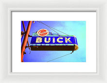 Load image into Gallery viewer, Photo Of An Old Buick Sign - Framed Print