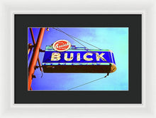 Load image into Gallery viewer, Photo Of An Old Buick Sign - Framed Print