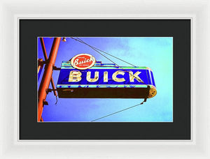 Photo Of An Old Buick Sign - Framed Print