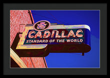 Load image into Gallery viewer, Photo Of An Old Cadillac Sign - Framed Print